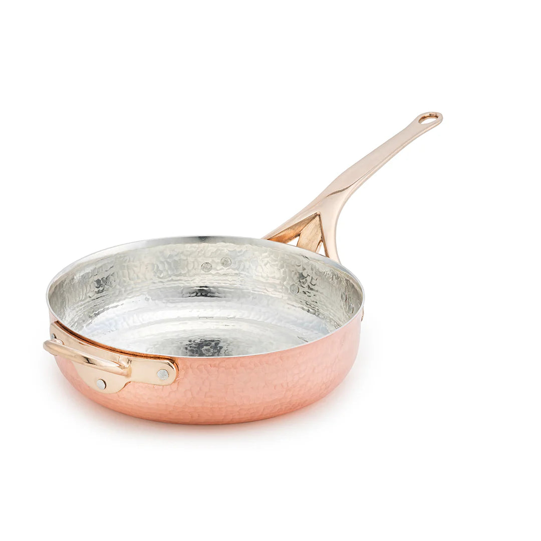 Hammered copper wok