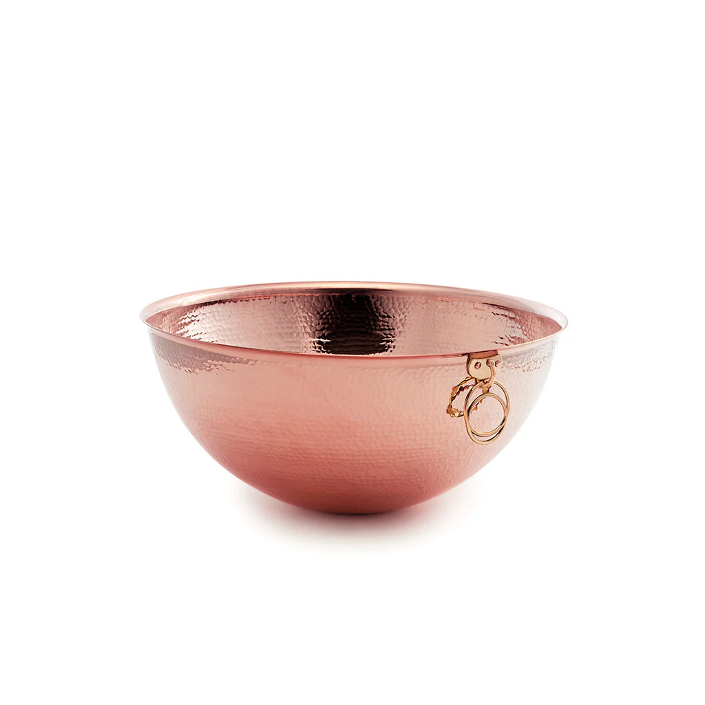 Pure Copper Round Bottom Mixing Bowl
