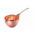 Unlined Copper Round Bottomed Flat Pan